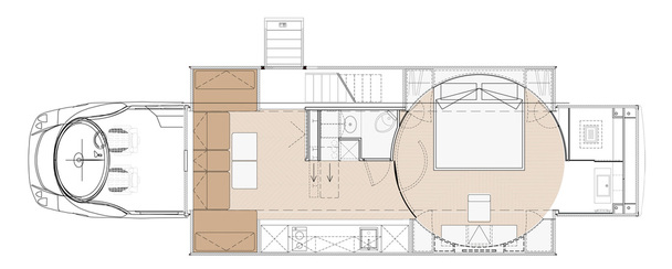 © Marchi Mobile - Floor Plan Mansion on wheels Marchi eleMMent palazzo Superior